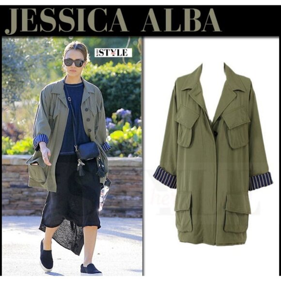 💕SMYTH💕 Oversized Army Jacket ~ Surplus Small - Picture 7 of 16